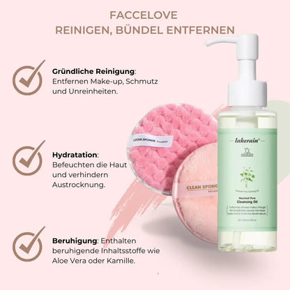 Faccelove Pflege - und Reinigungsset | Enthält OliEssence™ und ReUseMe™ - FacceLove